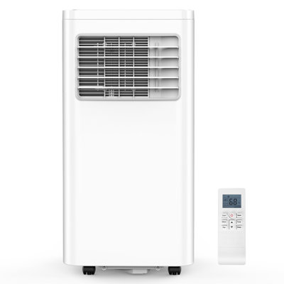 8000 BTU Portable Air Conditioner with LCD Remote,Cools 350 Sq.Ft, Ultra Quiet,Dehumidifier,24H Timer, Anti-Frozen Protection,for Bedroom,Livingroom,Apartment,Garage