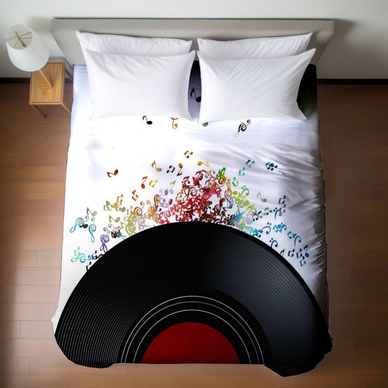 Housse de couette Musical Black Queen