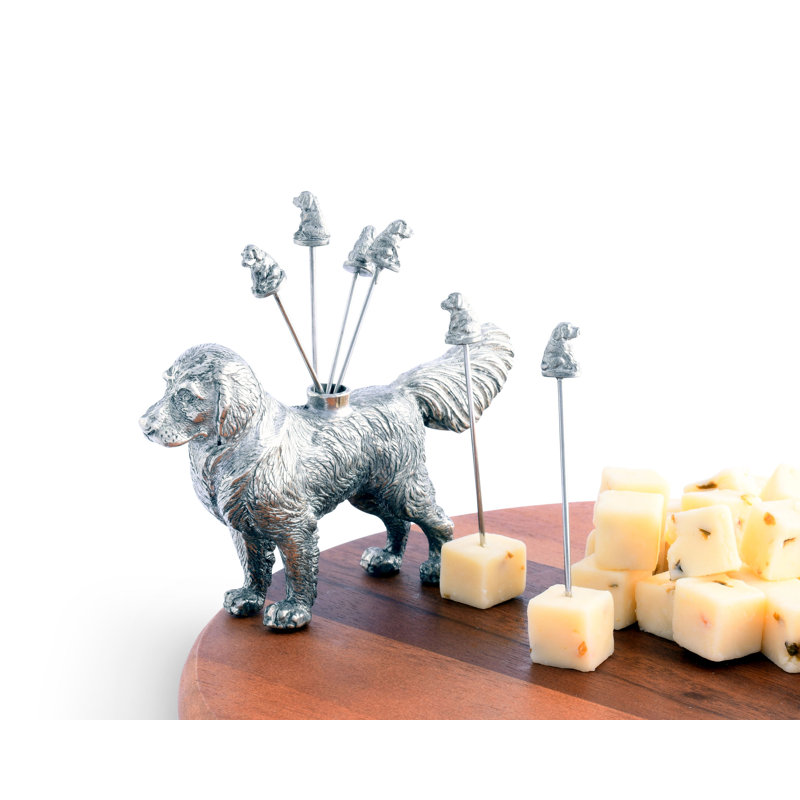 Morning Hunt Pewter Retriever Dog Cheese Marker