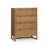 Ameer Modern Boho 4-Drawer Dresser with Rattan Inlay Fronts, Faux Leather Pulls & Solid Wood For Bedroom Storage Organization-118226001