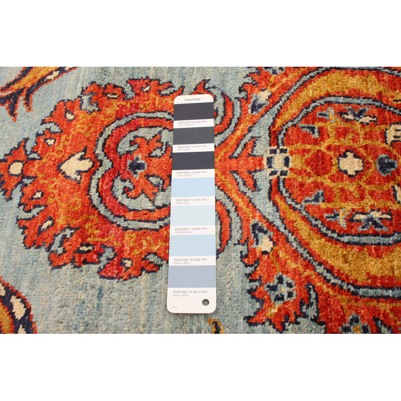 Tapis décoratif en laine noué à la main de conception unique 12 pi 3 po x 15 pi 3 po Bufus nouvel âge 18/20 Pak