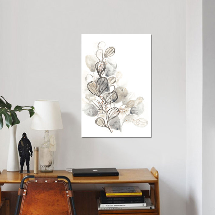 «Neutral Botany II», reproduction sur toile, H 40 po x l 26 po x P 1,5 po, Pas de tapis, Toile tendue