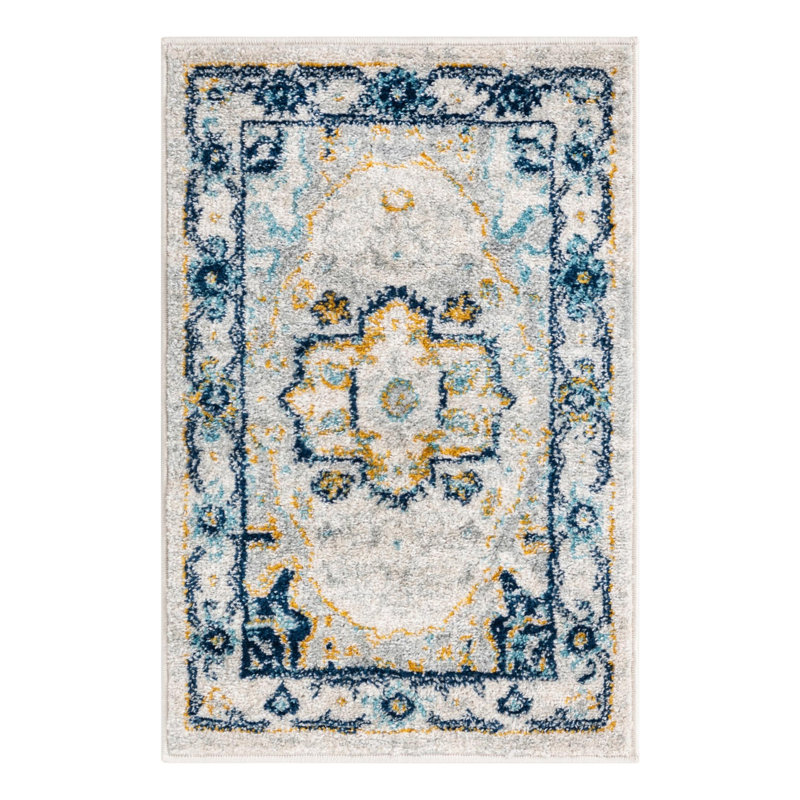 Hagedorn Oriental Area Rug, Rectangle 4' x 6', Gray