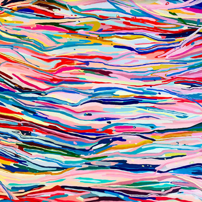 Waves Of Pink Print by Mary Sullivan