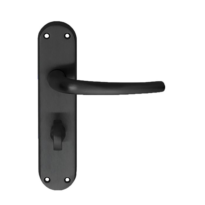 Lilla Bathroom Door Handle, Matt Black
