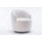 Swivel Accent Armchair Barrel Chair With Powder Coating Metal Ring-1122601912