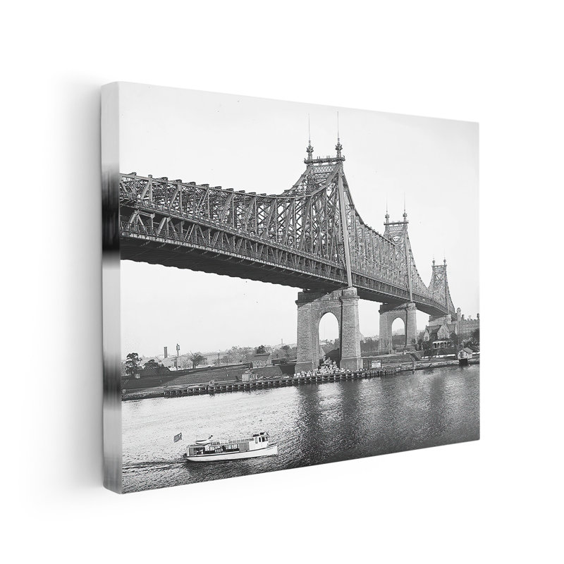 Pont de Queensboro, Unframed, Canvas, 24"H x 32"W