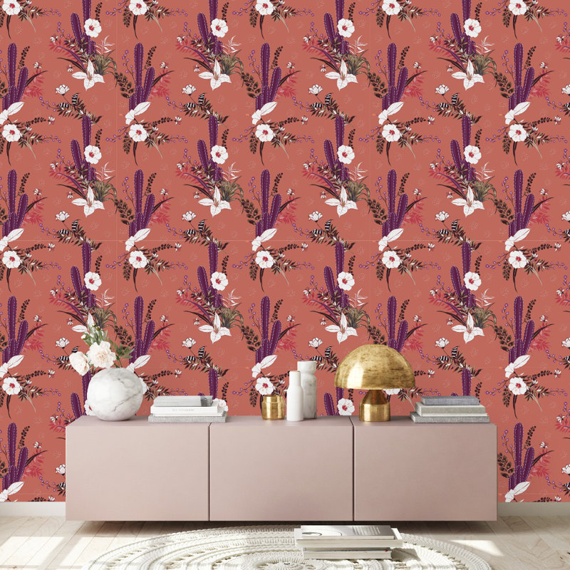Aracelli Floral Tile, 125" L x 25" W