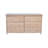 Calumet Heimann Solid Wood 6 Drawer Dresser-1317928935