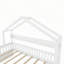 Cadre de lit cabane avec barrières de sécurité, rangement sous le lit et éclairage-450194888-450194889