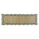 Jute Scalloped Black And White 5' X 8' Rug