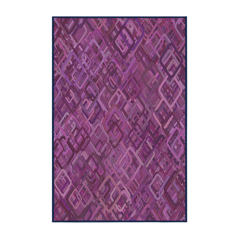Tapis décoratif marron géométrique, Rectangle 2 pi x 4 pi