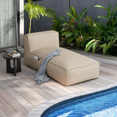 Outdoor Chaise Lounge Bean Bag Chair by Ebern Designs
