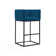 Upholstered Counter Stool with Metal Frame