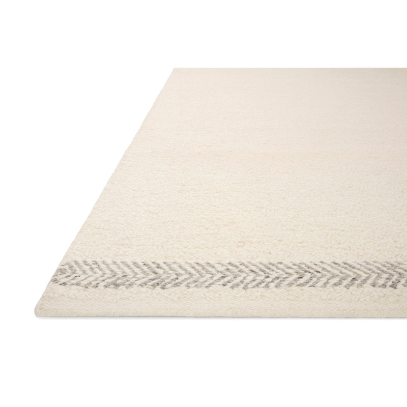 Tapis en laine / coton tissé à la main Bathsheb, Rectangle 11 pi 6 po x 15 pi
