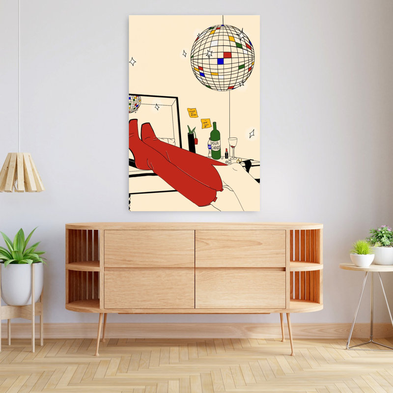 Art contemporain, tulipe contemporaine, art mural, H 48 po x l 32 po