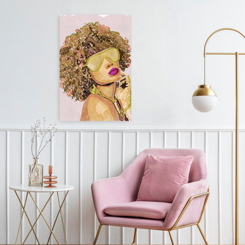 Fashion Icon 1, art contemporain abstrait, H 24 po x l 16 po