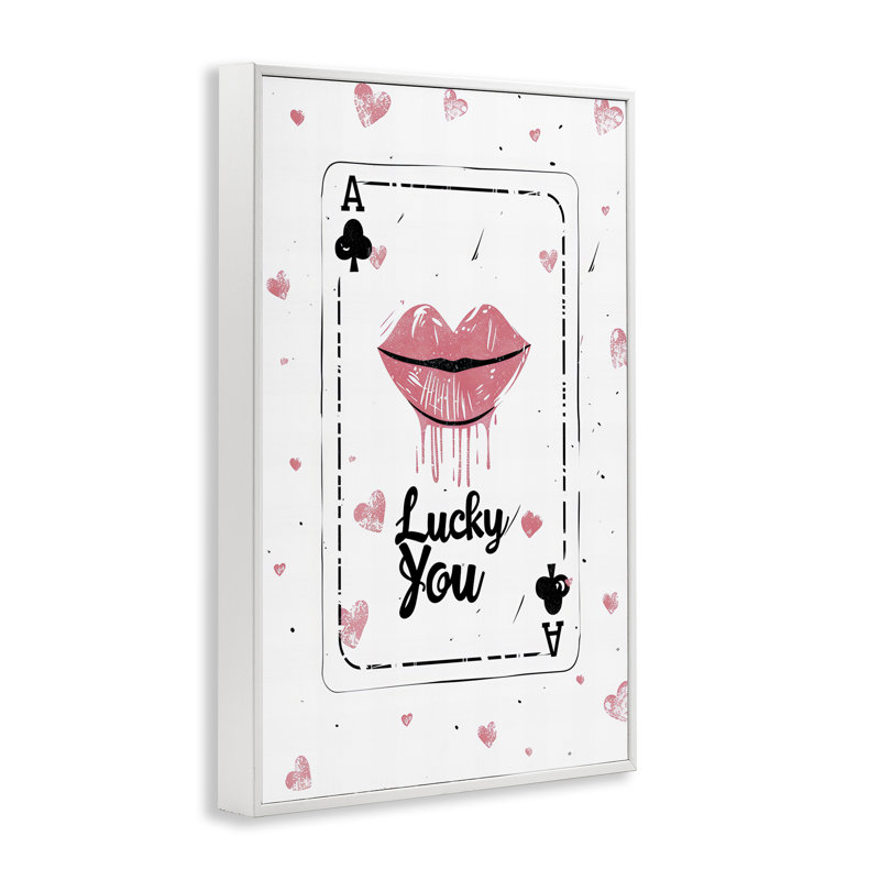 Lucky You, jeu de cartes, estampe numérique, design par LSR Design Studio, H 18 po x l 12 po