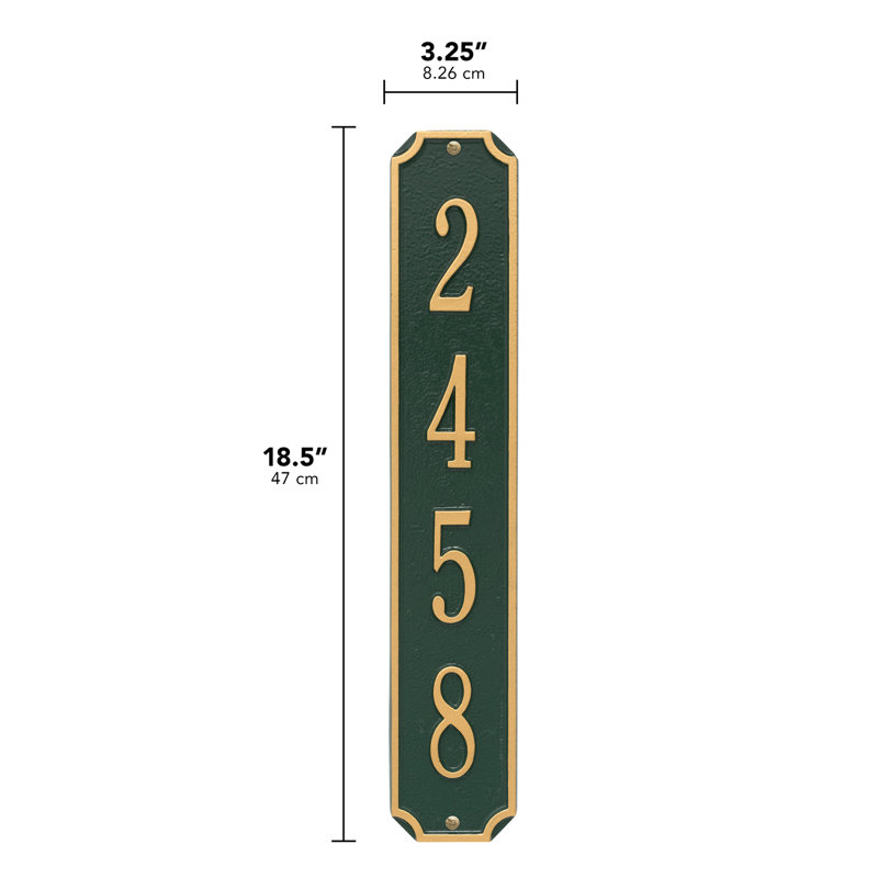 1-Line Wall Mount, Green / Gold, Yes