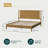 Ethan Solid Wood Platform Bed with Headboard, Rustic Bed Frame-620431629-652529524