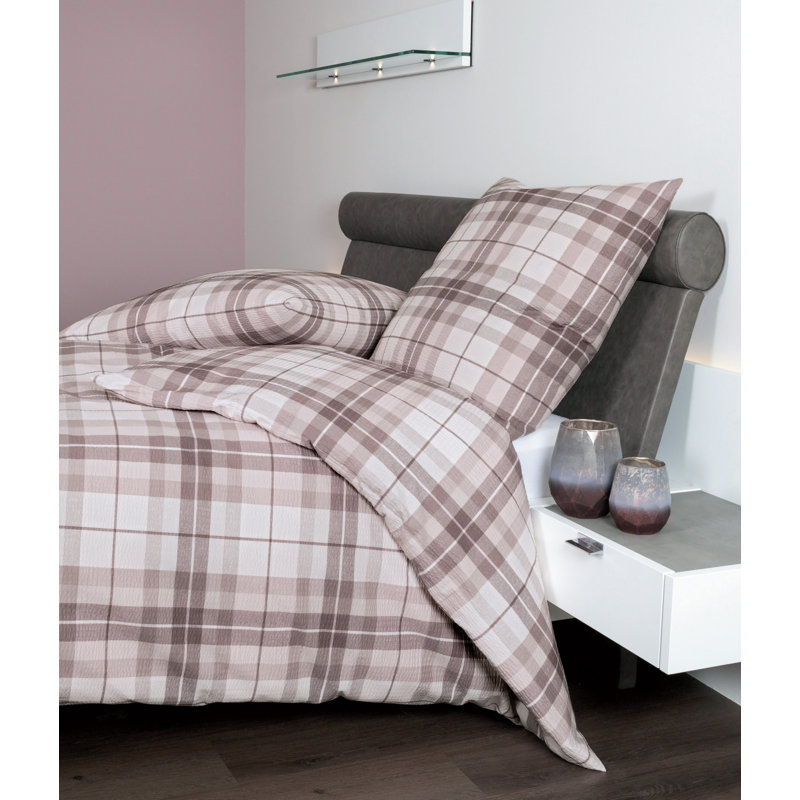 Janine Tango Duvet Cover Set with Pillowcases, Single - 2 Pillowcases (80 x 80 cm), Denim Blue