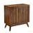 Mid-Century Modern Fluted Sideboard, Adjustable Shelves, Solid Wood Legs - Walnut-2095660566