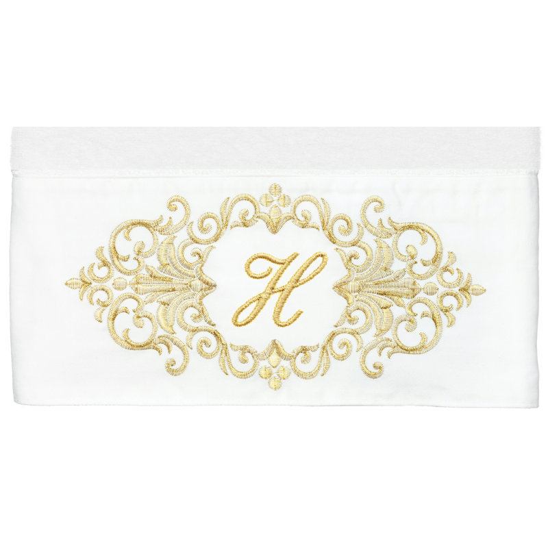Linum Home Textiles 100% Turkish Cotton MONICA 2PC Embellished Bath Towel Set, H