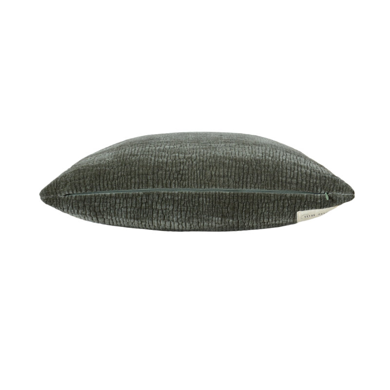 Oreiller texturé vert Tivoli, Vert, Rectangle H 14 po x l 20 po