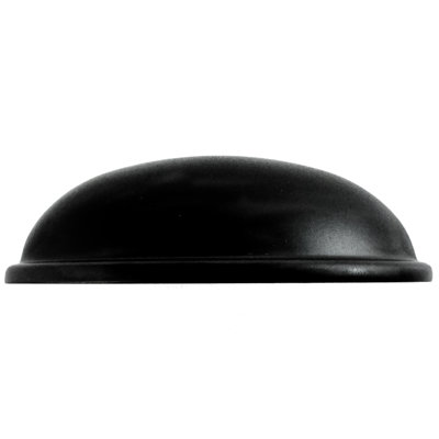 Laurey Newport 3" Center-To-Center Matte Black Cup Cabinet Pull