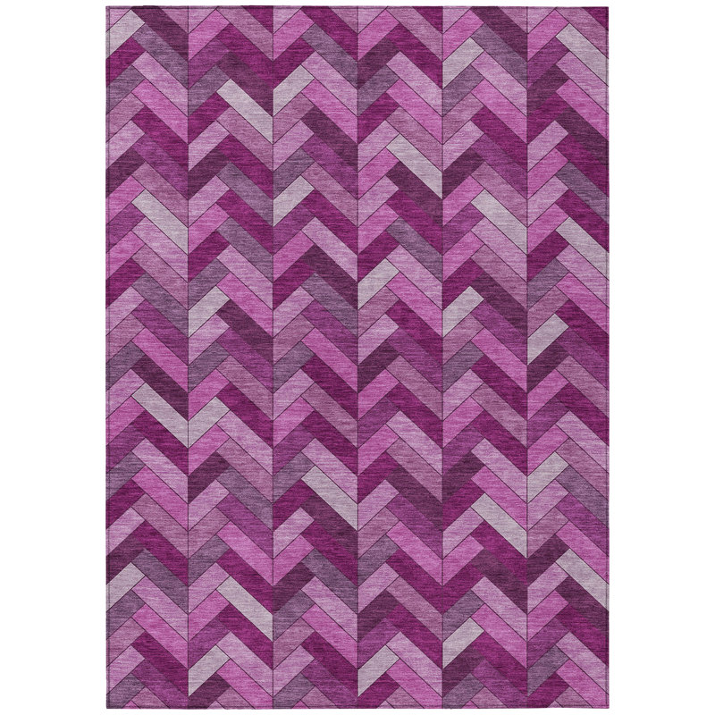 Machine Washable Indoor/Outdoor Chantille ACN2296 Geometric Rug, Rectangle 3' x 5'
