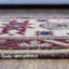 Tapis d'intérieur oriental noué à la main, en soie et laine crème bordeaux, fait à la main-17675440