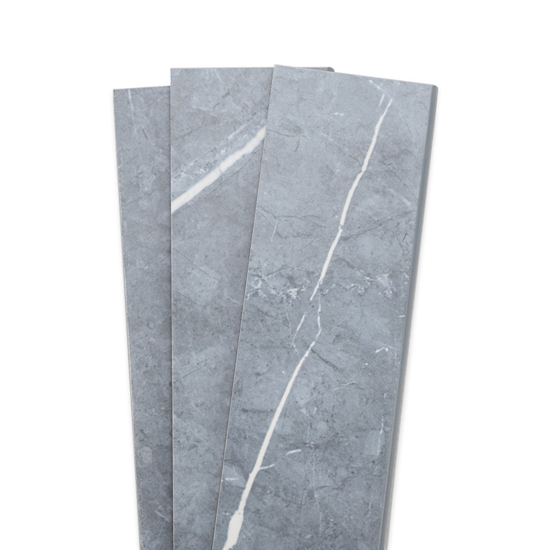Carreau en porcelaine brillante 3 po x 24 po Opera, Bleu