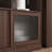 Modern Bar Cabinet with Rotating top and 2 Ribbed Glass Door