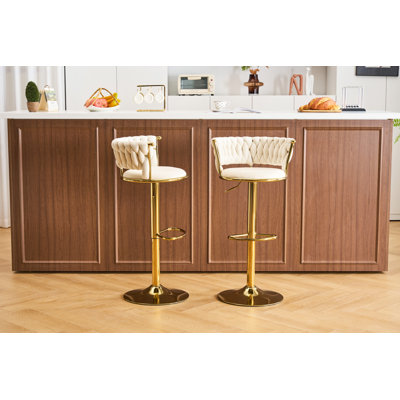 Tabouret de bar pivotant à hauteur réglable