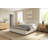 Modern Upholstered Lift-Up Storage Bed with Curved Headboard, Low Profile Platform-299414441-299414442