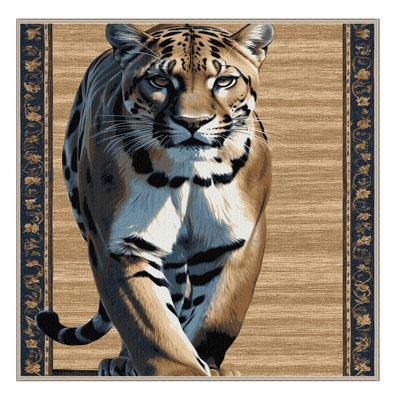  Washable Florida Panther Big Cats Area Rug