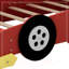 Lit plateforme simple en forme de voiture de course avec roues, durable et élégant pour les chambres d'enfants, suscitant l'imagination et le plaisir-173253993