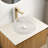 14 - Inch Bathroom Sink, Transparent Round Crystal Glass, Artistic Stripes, Suitable For Countertop Use, And Refreshing, 13.95*4.5 Size, Recommended Drain Hole 13.95 Glass Sink Bathroom, No Faucet,
