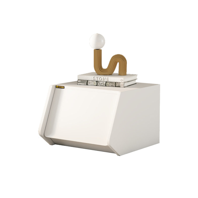 Étagère de rangement pour bibliothèque à 4 tablettes avec 4 tablettes, Blanc