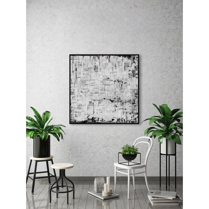 Pile Up - Painting on Canvas, 41cm H x 41cm W x 3.81cm D