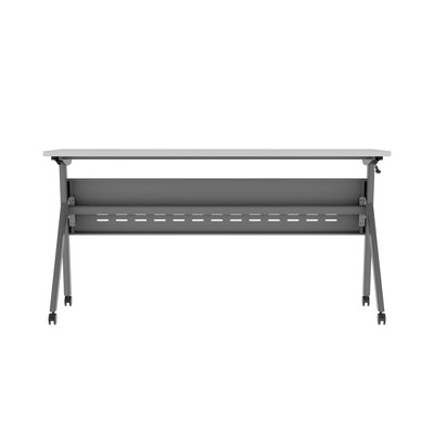 Commercial Nesting Flip Training Table With Steel Frame And Y-Legs