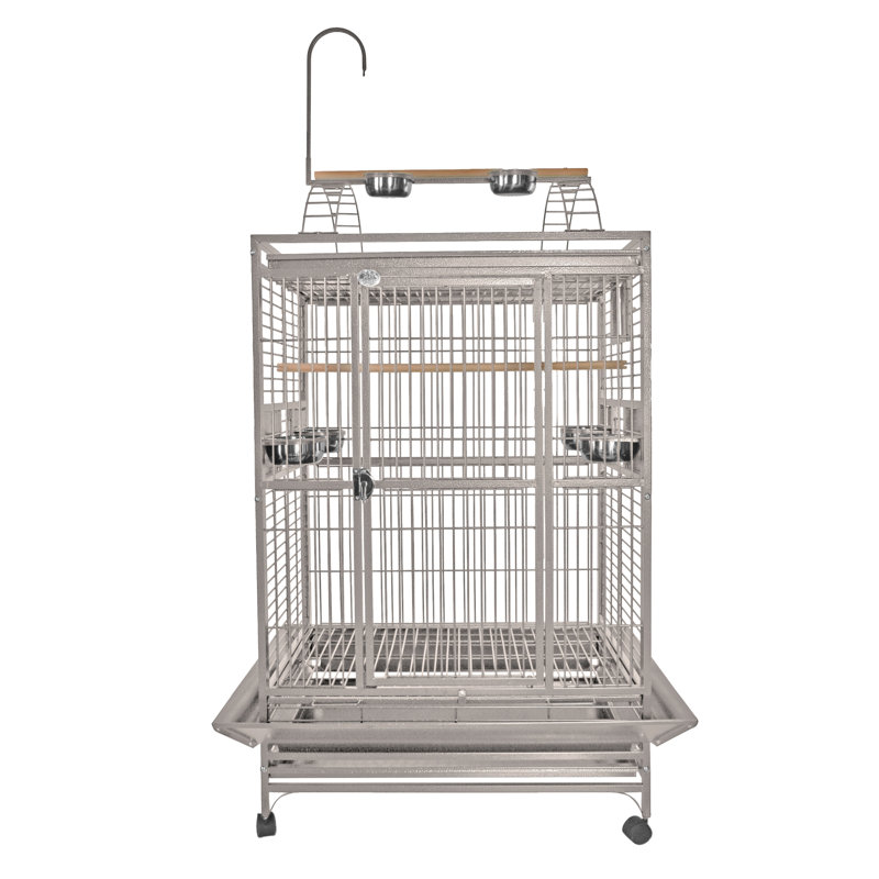 Grande cage à oiseaux bleue, 66" H x 32" W x 23" D, Bleu