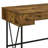 Rustic Nutmeg 2-Piece Computer Desk And Bookcase