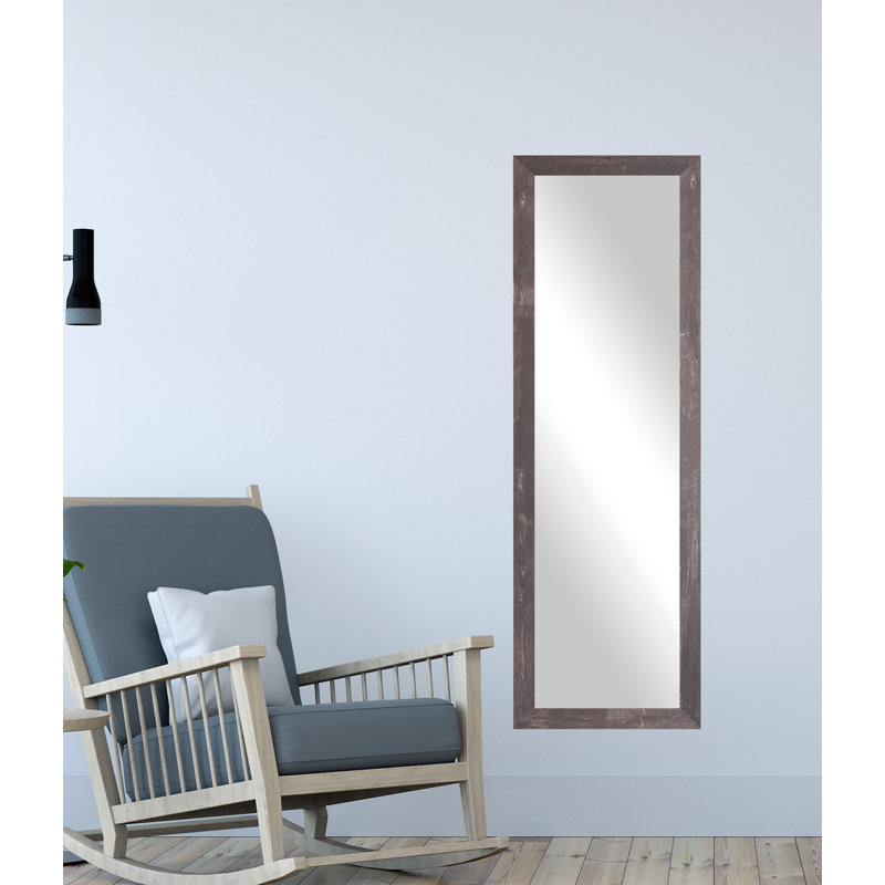 Khawla Solid Wood Flat Mirror, 64" H x 26" W