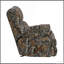 Fauteuil inclinable moderne en tissu de microfibre rembourré avec motif de camouflage durable 1 pièce