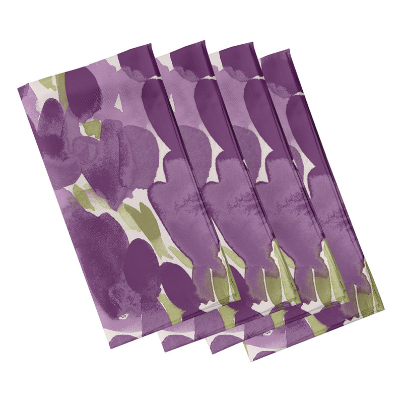 Lonston Tulip Field Napkins, Purple
