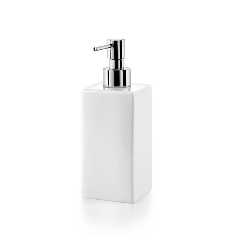Saon Soap / Lotion Dispenser, Polished Chrome