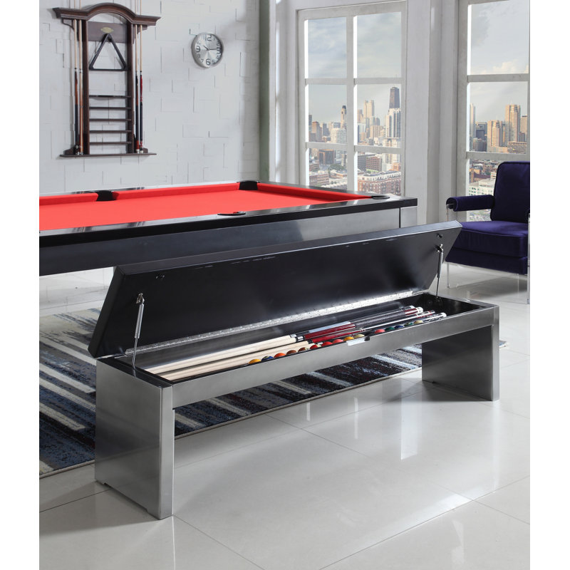 Monaco Slate Pool Table with Professional Installation Included, Charcoal, 7' 6"
