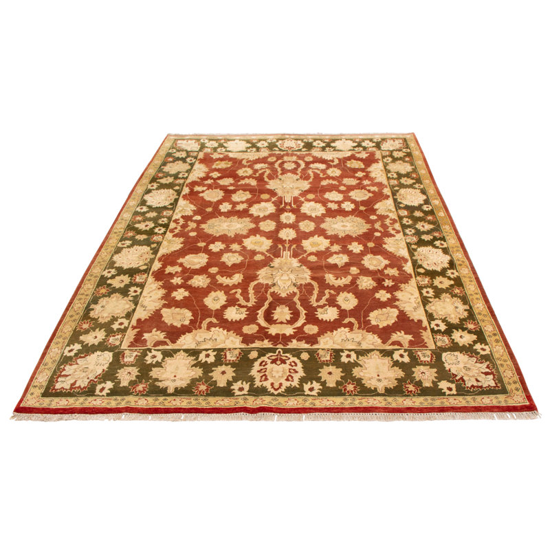Tapis rouge foncé torsadé Chobi 8 pi 10 po x 12 pi 0 po