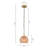 Bailes 1 - Light Single Globe Pendant with Paper Accents